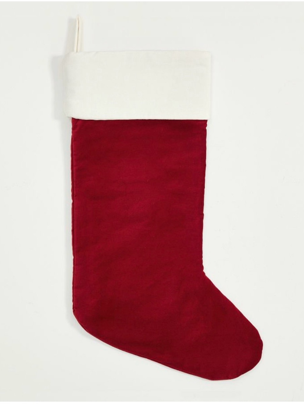 Pottery Barn Classic Red and White Holiday Stocking “Nicole” - Medium